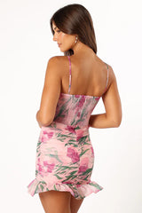 Zuri Rosette Mini Dress