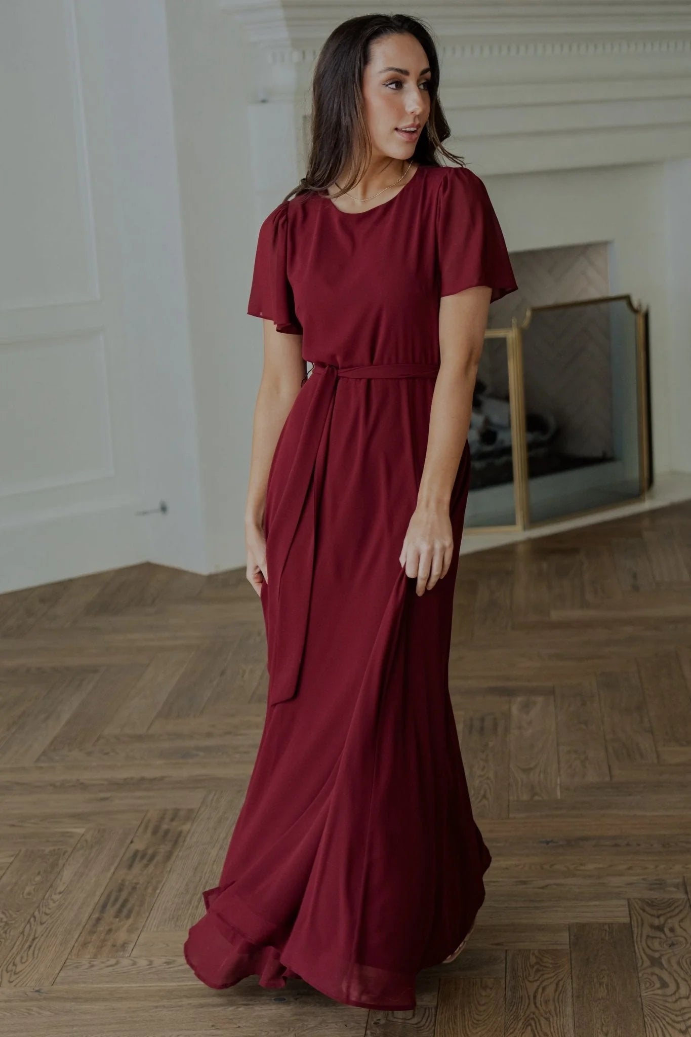 Naomi Short Sleeve Maxi Dress | Mulberry